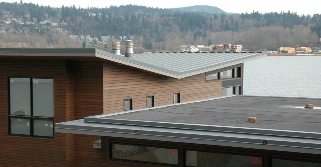 Cool color energy efficient metal roof
