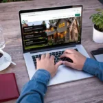 Person on laptop using the ASC Building Products' Visualizer