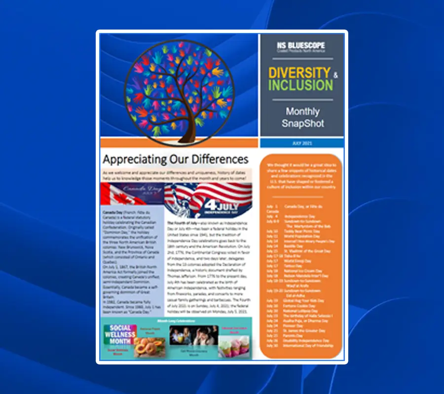 Diversity and Inclusion at ASC Building Products quarterly newsletter header image
