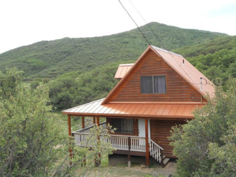 Copper Penny Cabin featuring Skyline Roofing®