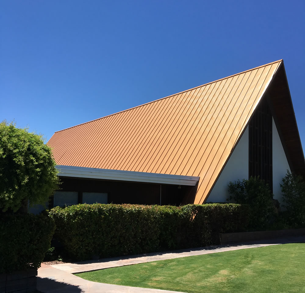 Skyline Roofing gives this building a clean look. 