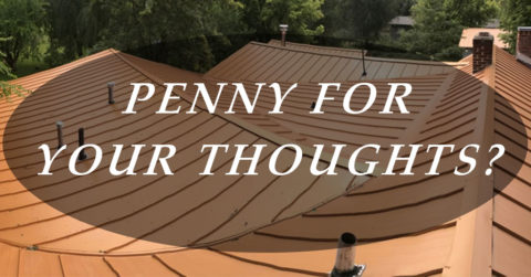 Home with Copper Penny Roof