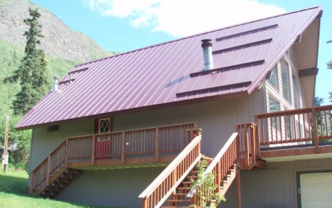 A-Frame House in Skyline Roofing
