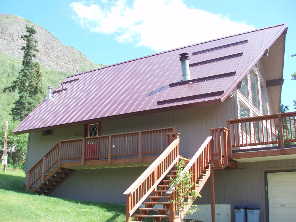 A-Frame House in Skyline Roofing