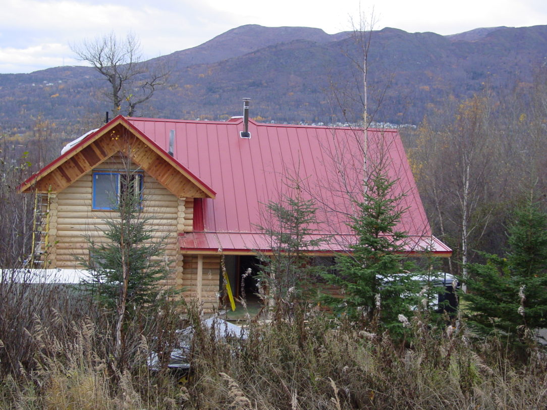 Rustic Red Skyline House