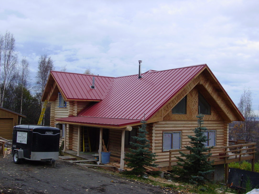 Rustic Red Skyline House