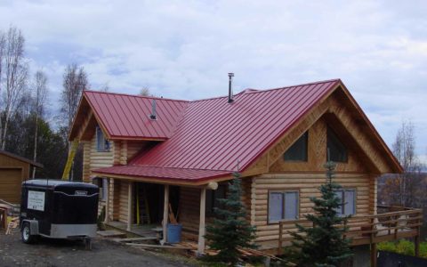 Rustic Red Skyline House