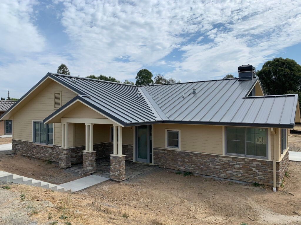 Gray Standing Seam Metal Roofing