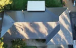 Strata-Rib® Residential home in Weathered Copper & Slate Gray metal roofing panels from ASC Building Products. Located in California.